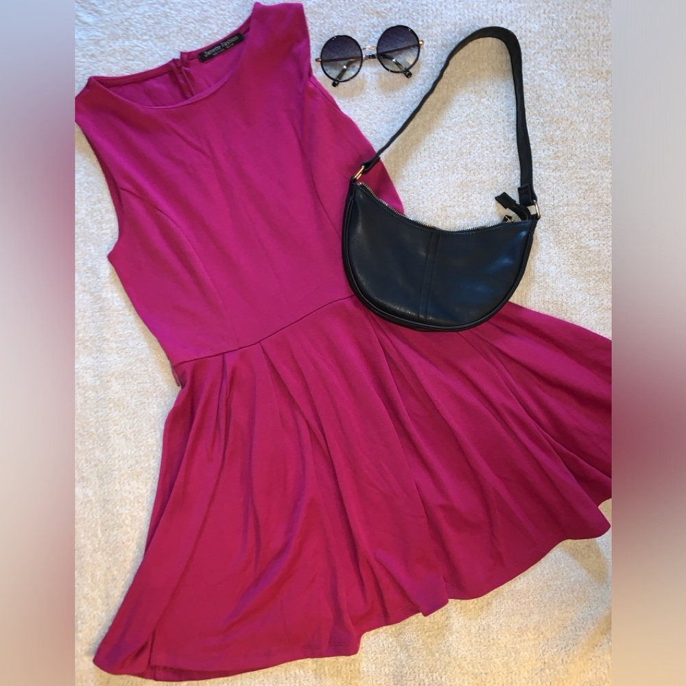 Janette Fashion Fuchsia Mini Dress